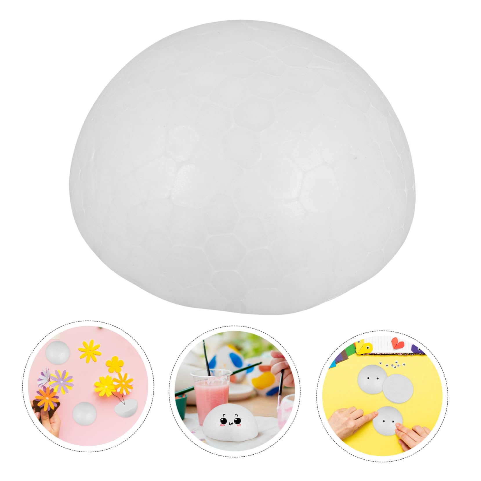 Garneck 10pezzi Palline Schiuma per Decorazioni Fai da Te Densità Superficie Liscia per Facile Verniciatura per Feste Modellismo e Lavoretti
