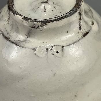 Amazon.co.jp: 笠間焼 吉村昌也 粉引 盃 共箱 ぐい呑 酒器 猪口