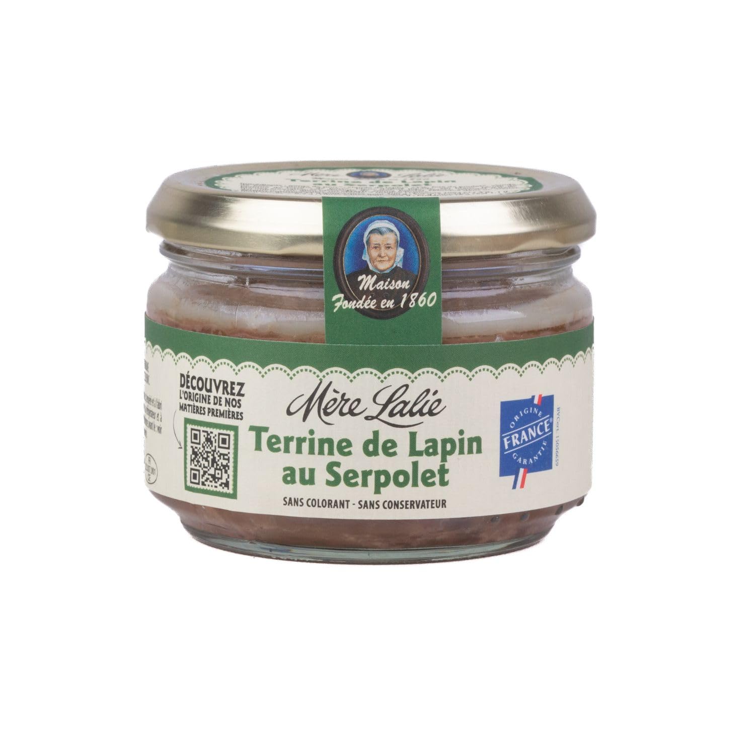 Lot 6x Terrine de lapin au serpolet - Pot 180g