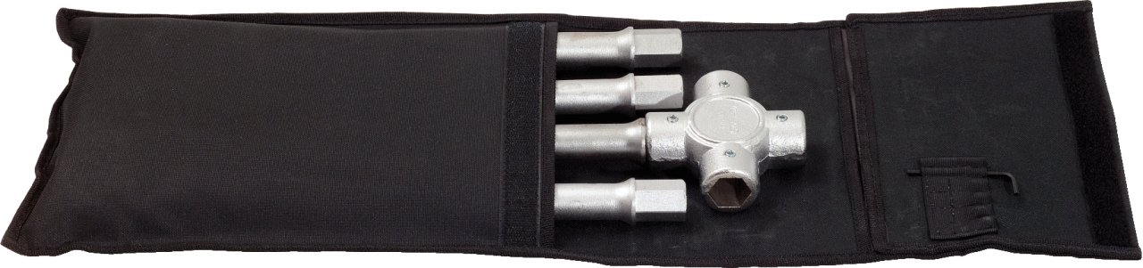 KS Tools 518.1161 Llave en cruz para camiones tuercas de ruedas, 24x27x30x32mm