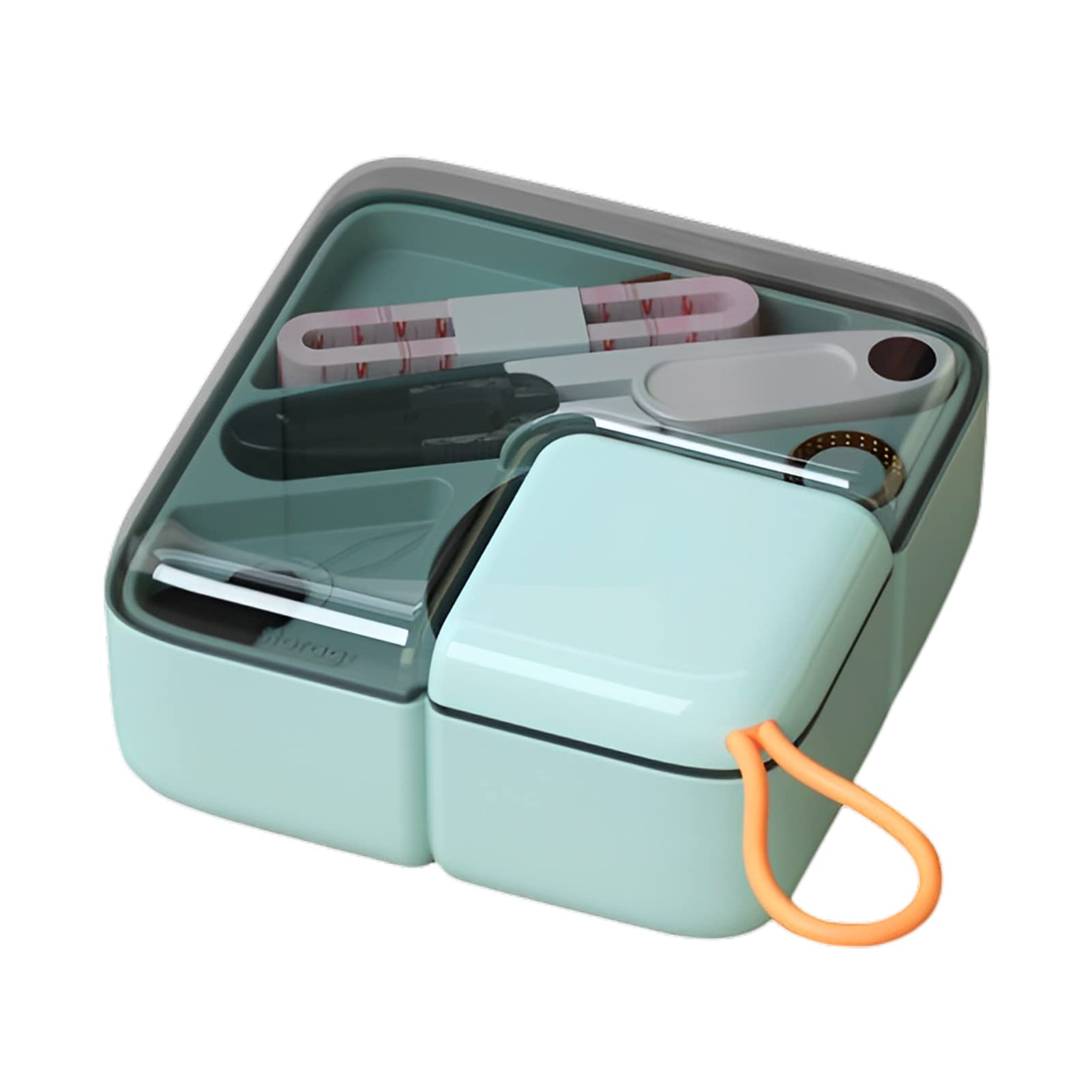 Kit da cucito, accessori portatili per aghi e fili, forniture per custodia da viaggio, kit di base per cucire a mano con bottoni per un facile trasporto e conservazione, kit da cucito di emergenza per