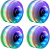 LED Light Up Roller,Flash Skate Wheels,4 Pack Luminous Light Up With Skate Roller,Bearings Quad Roller Skate Wheels For Double Row Skating,Skateboard