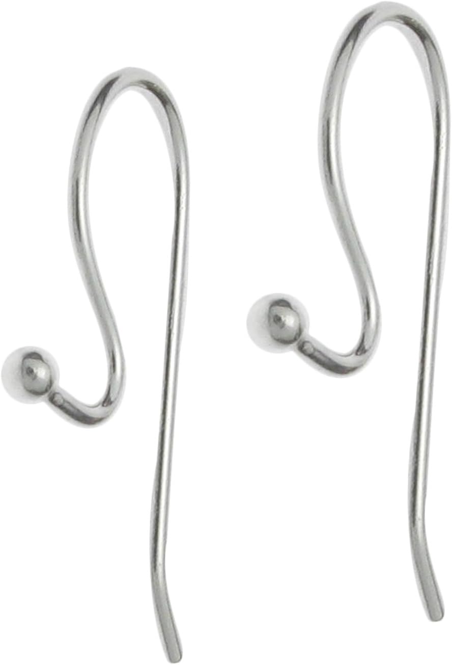 925 Sterling Silver 0.8mm / 20 GA Gauge Wire French Hook Charm Dangle Earring Connector