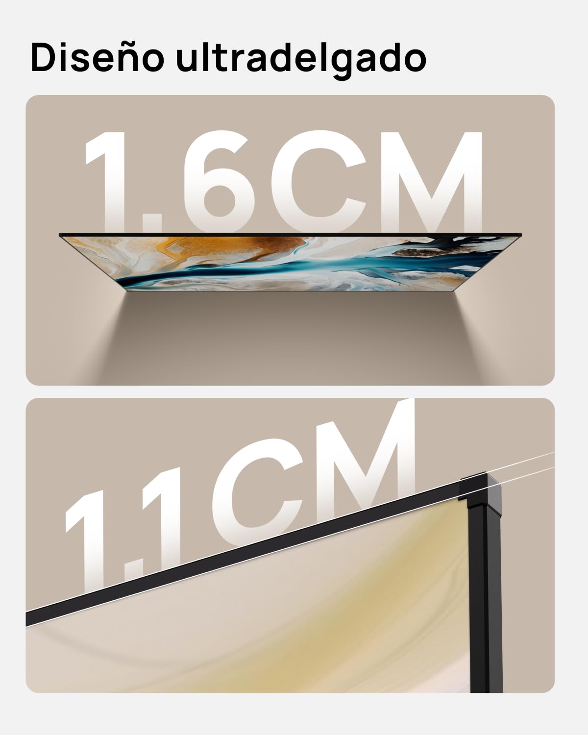 Pantalla para proyector con Marco Fijo de 100" XGIMI, Compatible Avec Les Proyectores XGIMI de Tiro Largo, para Cine casa Camping Eventos Recreativos