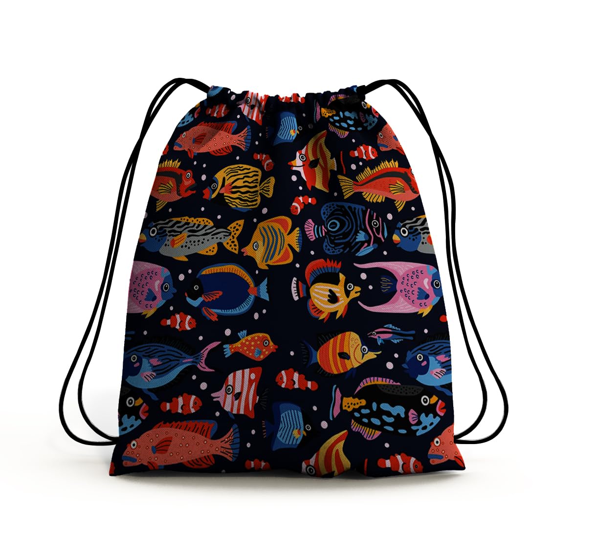 ZORI Design Pattern Polyester String Backpack Bags for kids for Gym, Yoga, Tuition,Beach Bag for 4-10 year boys and girls