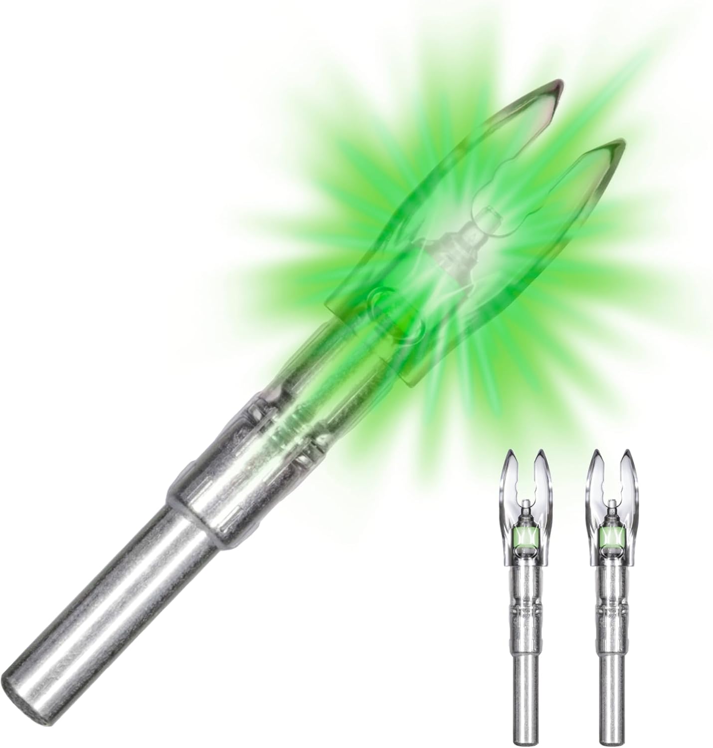 Nockturnal Lighted Nocks for Arrows with .246 / .244/204 Inside Diameter, Green