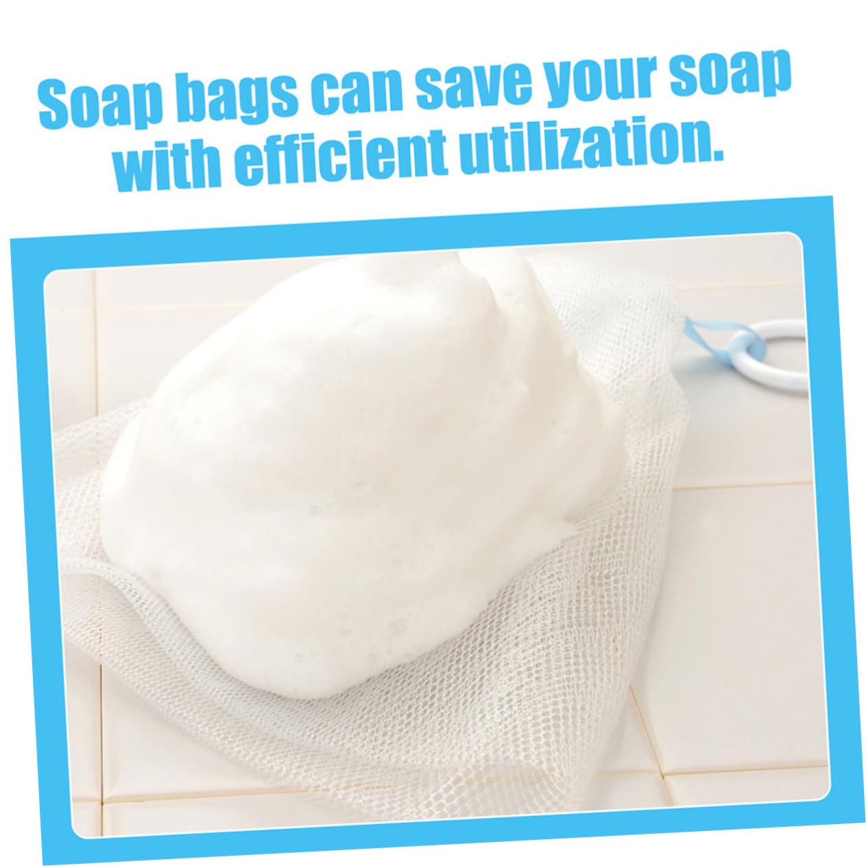 Didiseaon 20pcs Cleansing Foaming Soap Net for Shower Loofah Sack Saver Bar Soap Holder Drying Cup