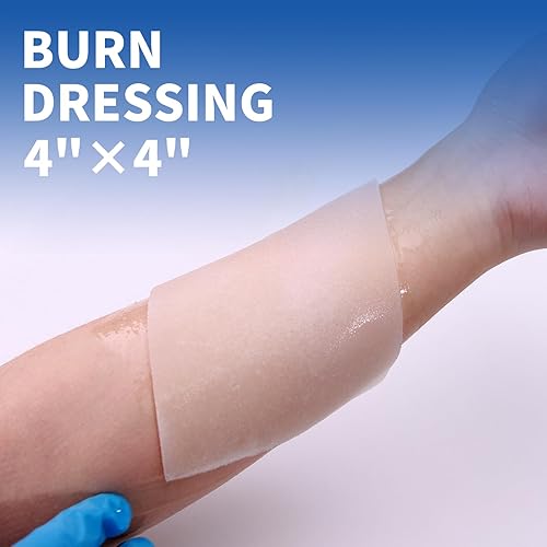 Miniatura 4 de Dr.Med Kit de quemaduras, 4 apósitos de quemaduras de 4 x 4 pulgadas, 8 unidades de gel de quemado de 0.13 onzas, 4 gasas de vaselina xeroforme no