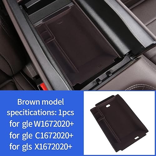 Miniatura 6 de Caja de almacenamiento para reposabrazos central de automóvil, bandeja organizadora para Mercedes Benz GLE Class GLE350 53 580 400 W167 GLS450 Class