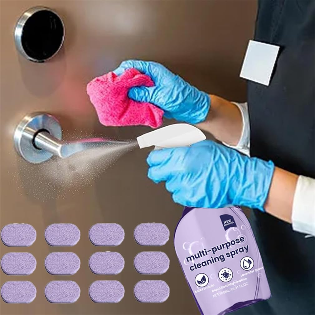 Dr Clean Spray Cleaner For Ovens with Concentrated Cleaning Tablets, Multipurpose Cleaner Easy Cleaning Of Grease and Stains On The Kitchen Hob and Cooker, for Kitchen, Bathroom (1PC)