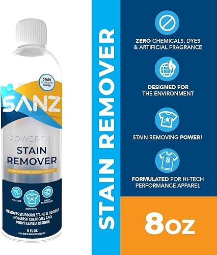 Miniatura 6 de SANZ Quitamanchas - Para manchas y olores difíciles, sin residuos, hipoalergénico, biodegradable, cero ingredientes duros, 8 onzas