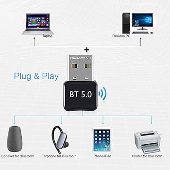 USB Bluetooth 5.0 Adapter Low Power Audio Music Stereo Receiver For TV Computer Laptop