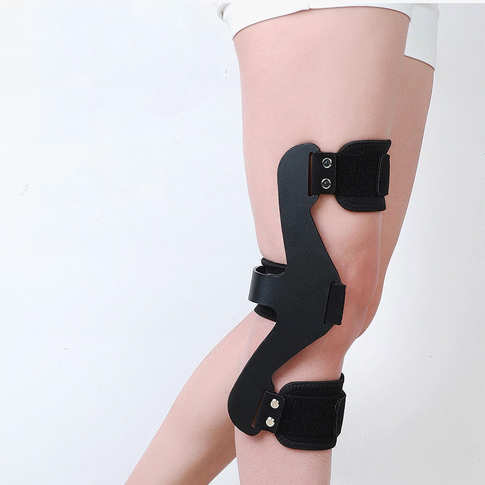 Amazon.co.jp: 膝固定器、固定ストラップと耐摩耗性ソフトライニングを