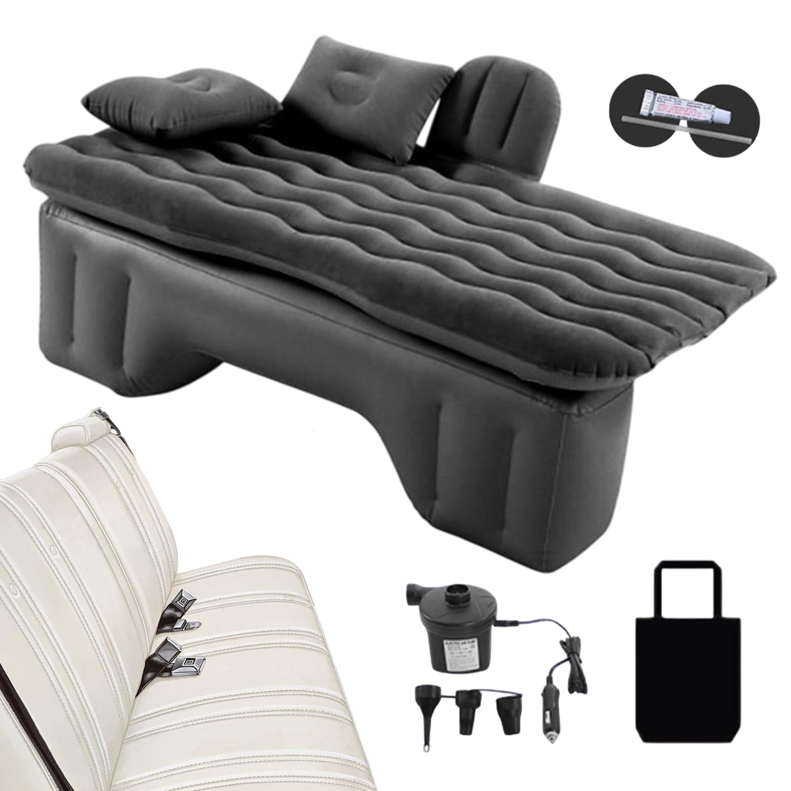 Matelas gonflable voiture confortable pour camping et longs trajets en famille