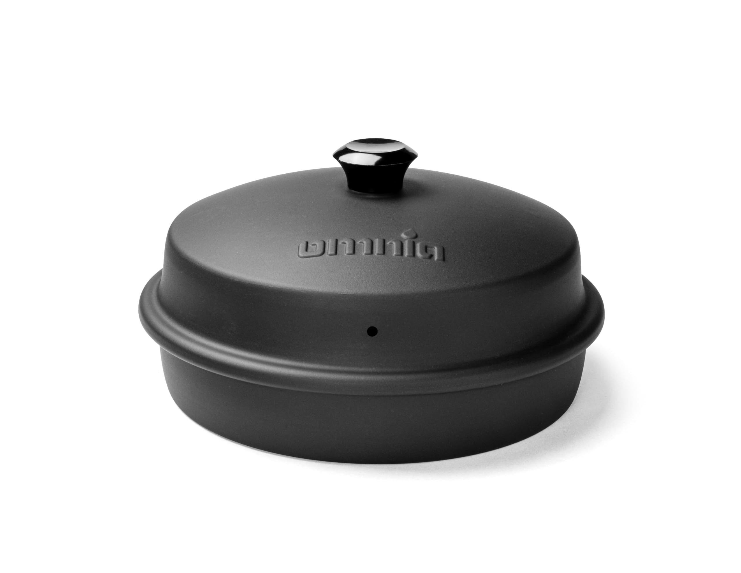 Omnia® Stovetop Pizza Oven – Tragbarer Pizzaofen für den Herd für Camping, Wohnmobil, Wohnwagen, Balkon und Boot – Mobiler Pizzaofen aus Edelstahl – Knusprige Pizza in 8 Minuten