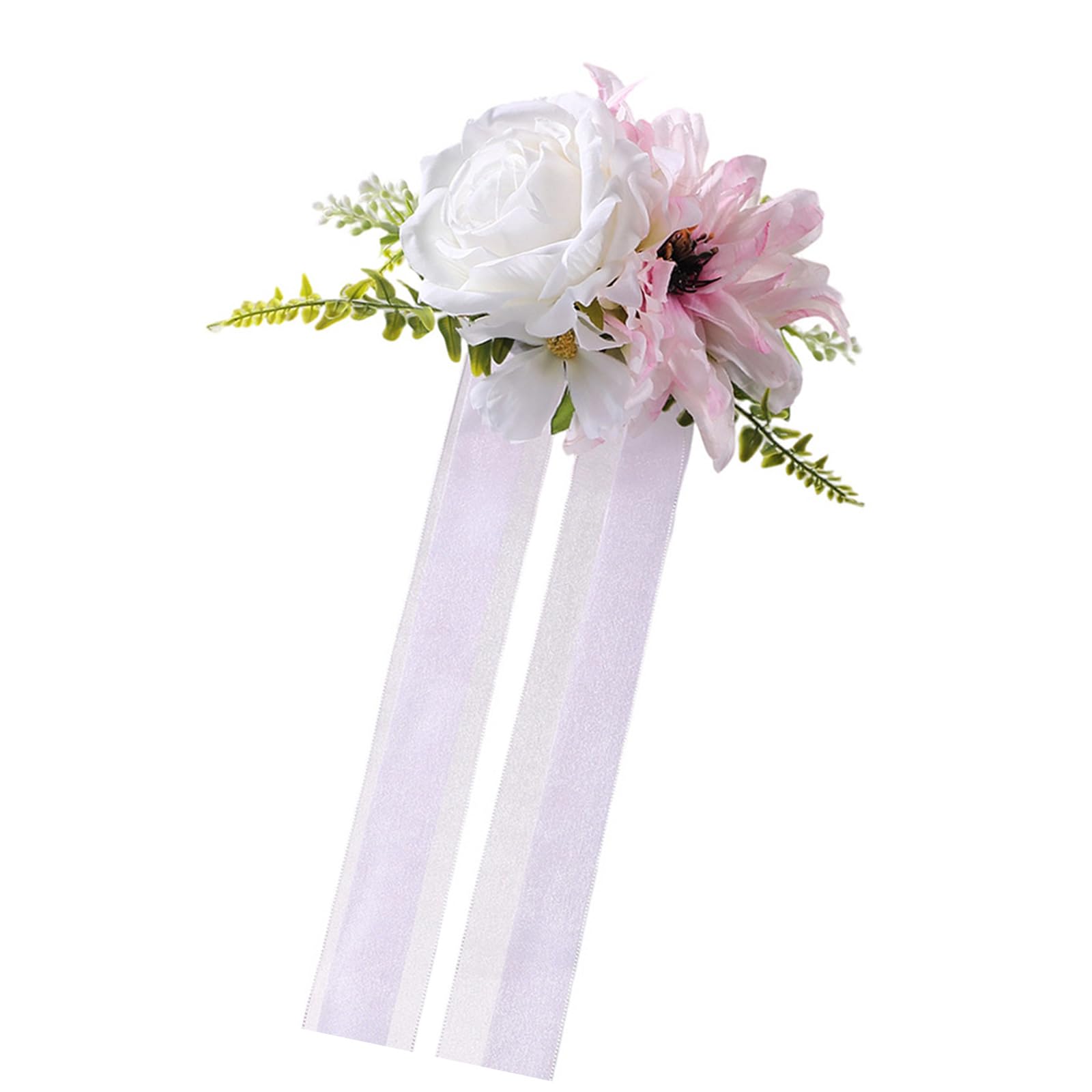 Durable Artificial Wedding Chair Flowers, Artificial Wedding Bouquet Decoration for Reception Decoration and Bridal Car Decoration