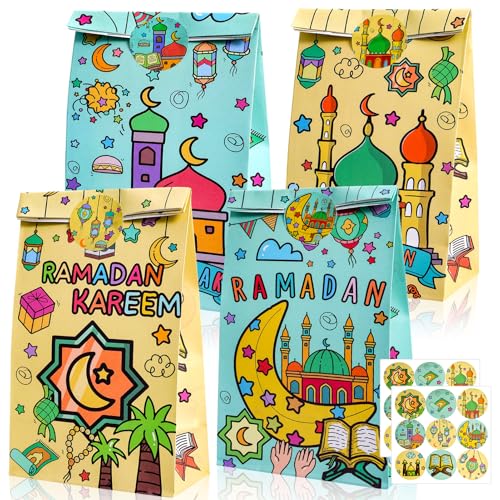 Sacs cadeaux Aïd Mubarak pour emballage de friandises et présents Aïd Al Fitr