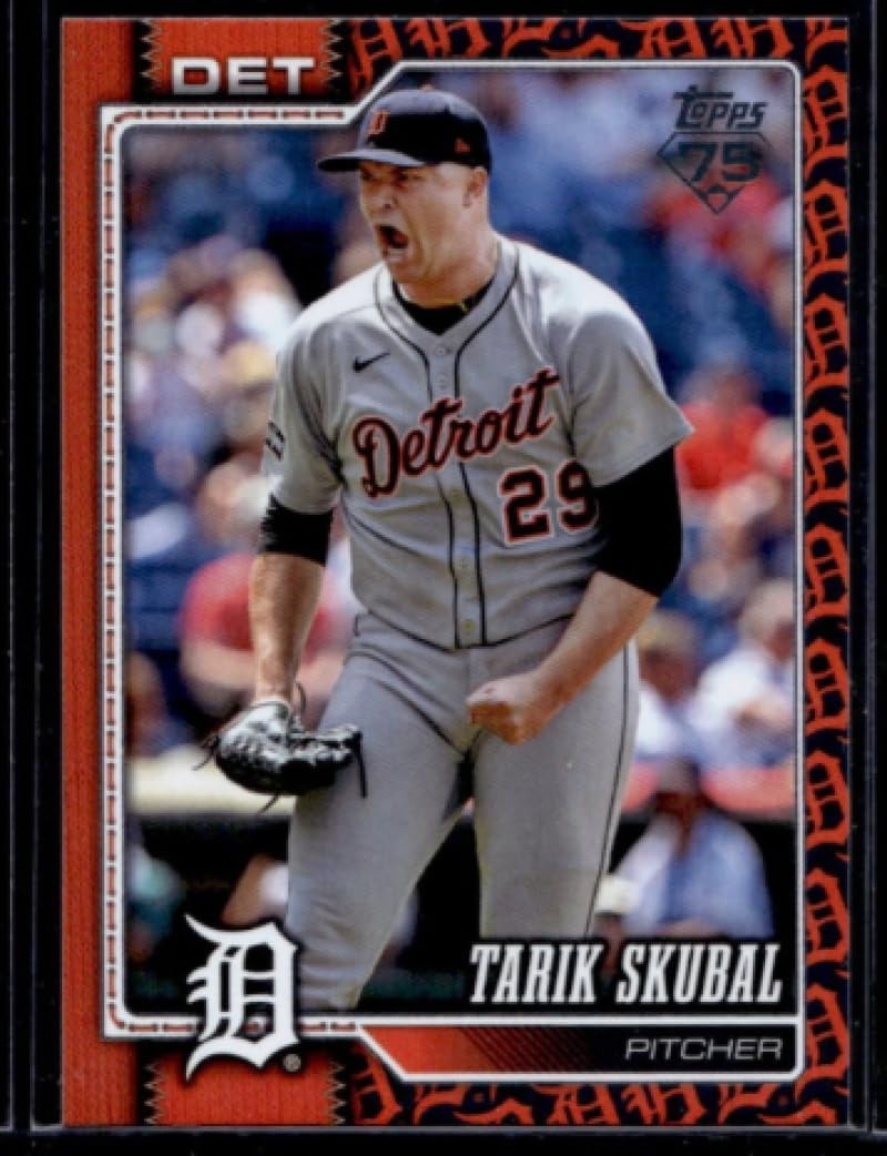 Baseball Trading Card 2026 Topps Team Color Border Variations #300 Tarik Skubal EX++ Excellent++ Tigers