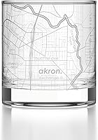 Vista 47 de Well Told Vaso de whisky grabado con mapa de Phoenix, Arizona Rocks, vaso de whisky antiguo (325ml, transparente), vaso de whisky grabado, regalos