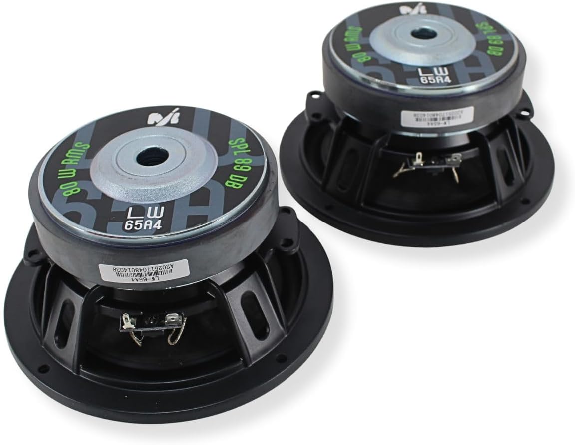 Deaf Bonce Machete Series 6.5" Pair of Mid-bass Speakers 80W RMS 4-Ohm/LW-65A4