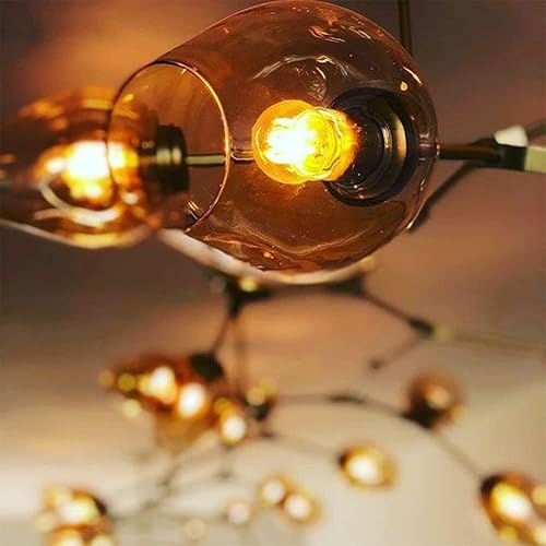 Miniatura 5 de Mini T28 E26 - Luces LED de noche de 1 W, bombilla pequeña de bajo vatio, equivalente a 10 W, ultra blanco cálido, 2200 K, luces decorativas ámbar,