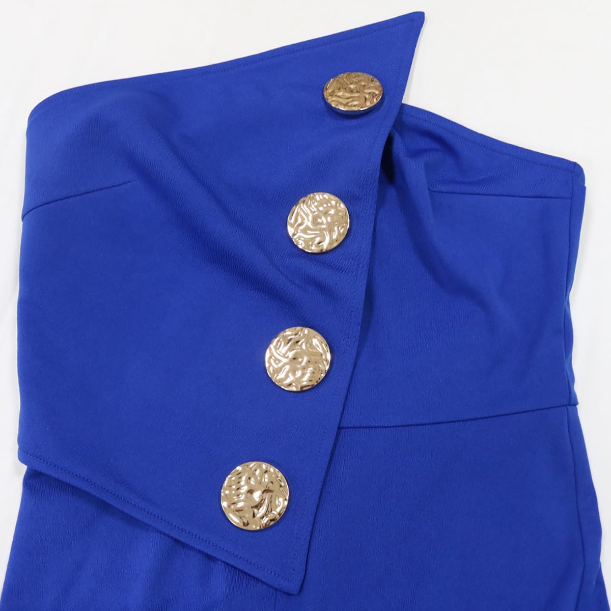 WOKANSE Jumpsuits for Women Dressy Strapless Sleeveless Irregular Top Bodycon Wide Leg Long Pants Fall Jumpsuit - Image 4