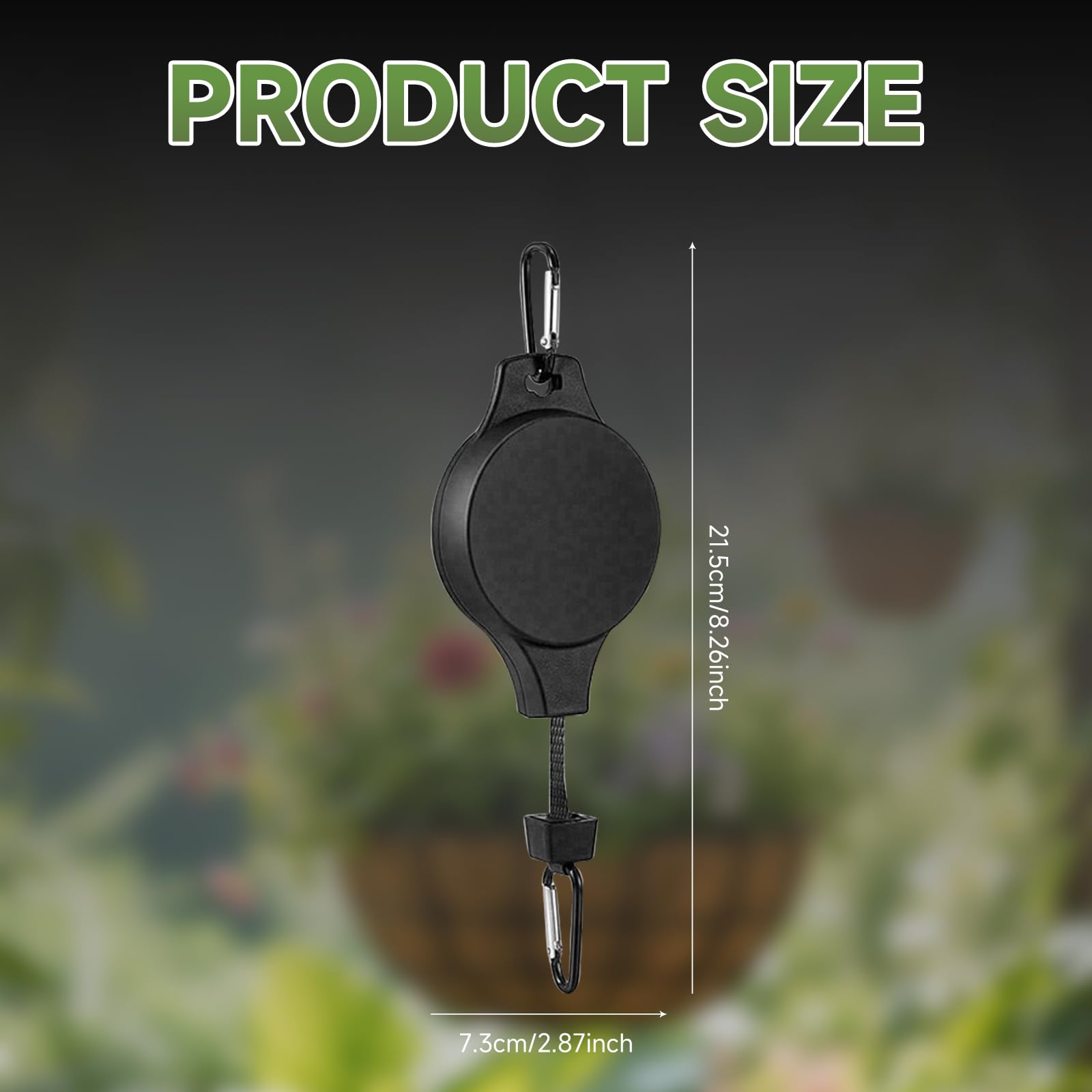 Gancho para carretes de plantas, colgador para cestas colgantes