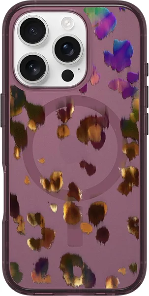 OtterBox iPhone 16 Pro Symmetry Series Clear Case - Leopard Shift Pink