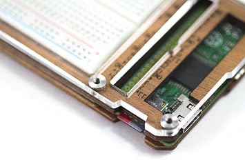 Zebra Zero Plus for Raspberry Pi Zero & Zero Wireless - Wood Includes Breadboard