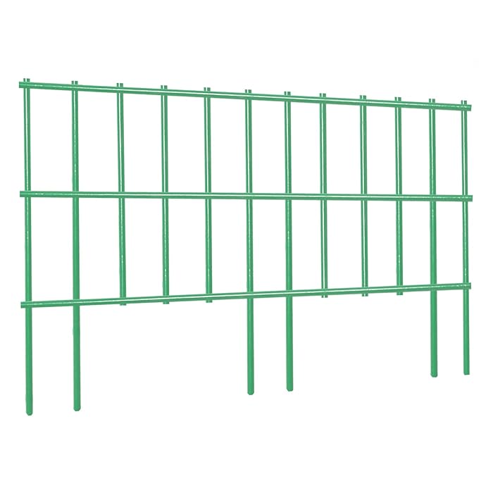 Buy No Dig Fence, 10 Pieces Galvanized Green No Dig Small Medium Animal
