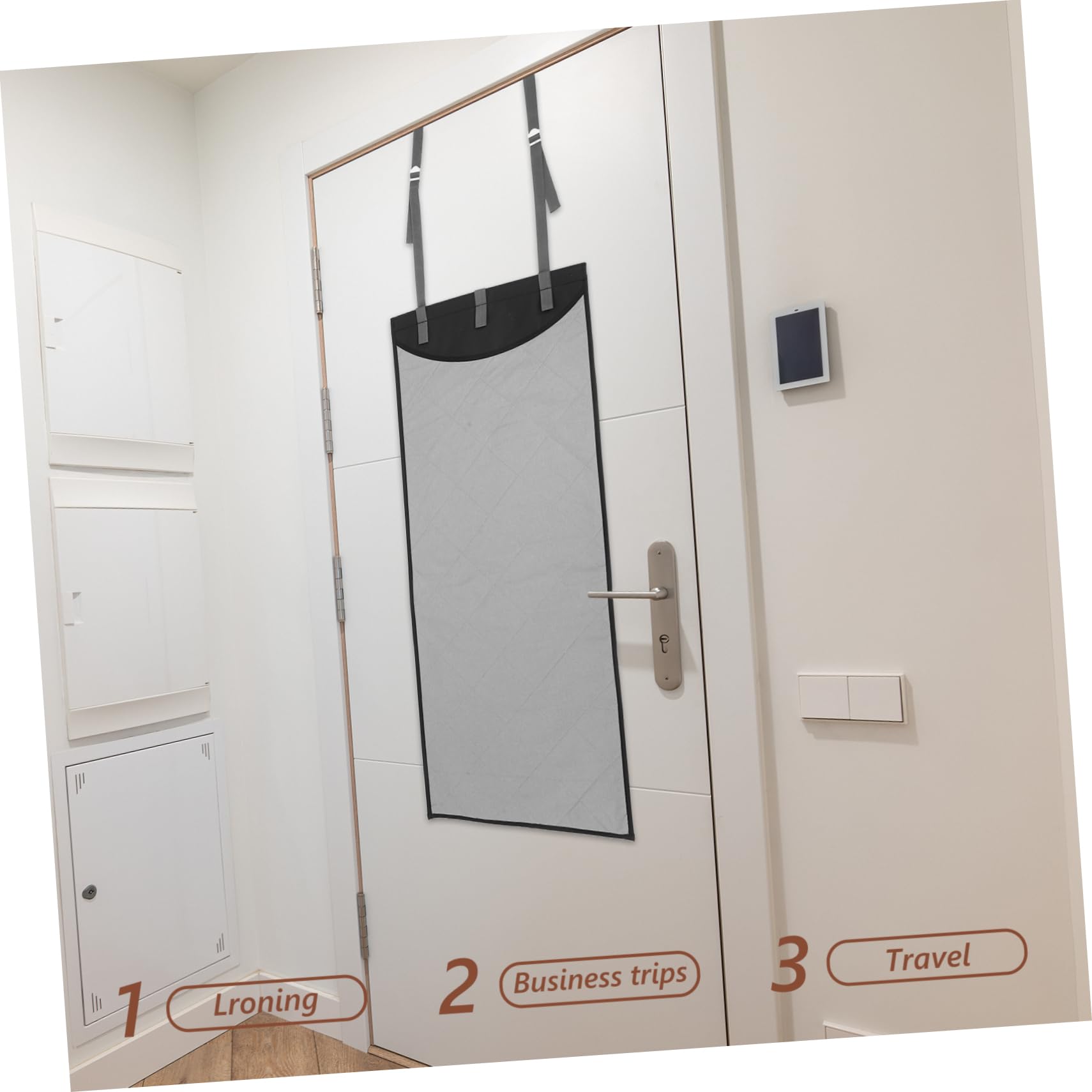 Tragbare Hitzebeständige Bügelmatte 115x48 cm, 1 Satz | Baumwolle, Polyester und Oxford Stoff, Vertikale Stütze, Leicht Verstaubar
