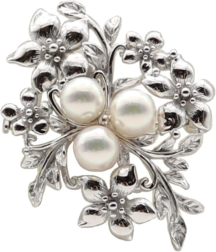 vintage】川崎川光 作家もの 螺鈿細工 本鼈甲 ブローチ ペンダント