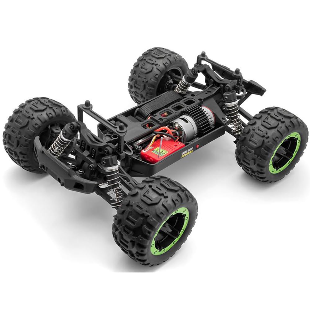 Voiture télécommandée BlackZon Slyder MT Eletric Monster Truck 4WD Vert (540100)