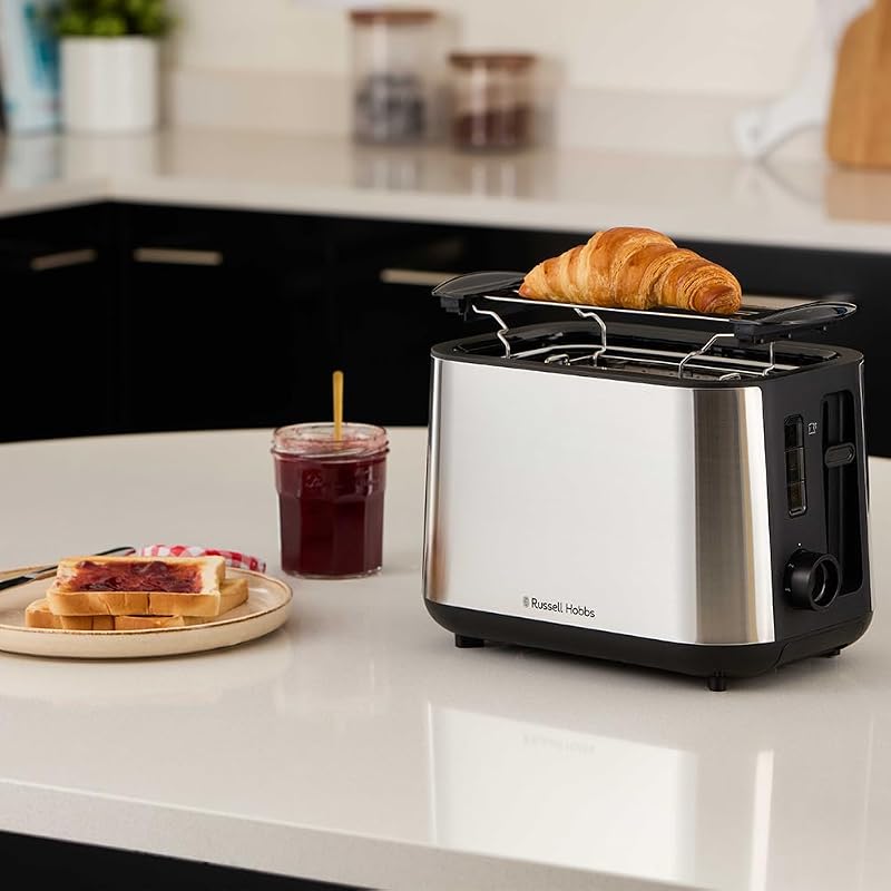 Russell Hobbs Heaton 27390-56 Rozsdamentes Kenyérpirító Extra Széles Nyílással 6 Fokozat