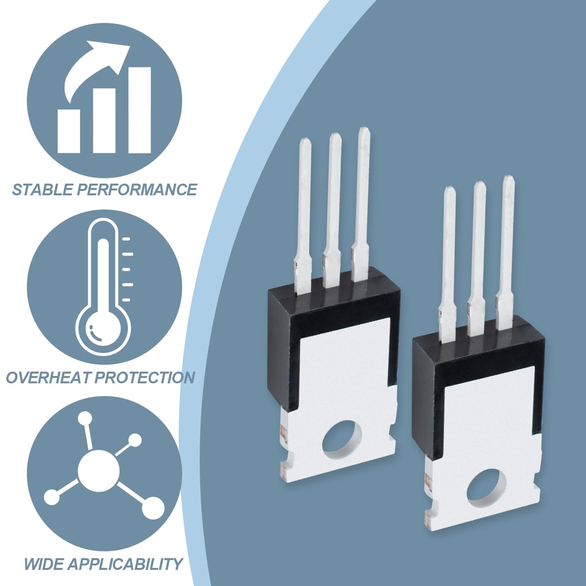 Transistor MOSFET IRFZ44N 49A 55V TO-220 Canale N MOSFET di Potenza a Effetto di Campo