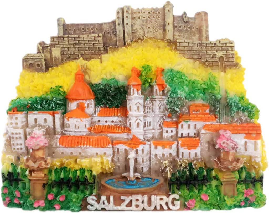 Altko Hohensalzburg Fortress Salzburg Austria Magnet Fridge Refrigerator Magnet Decoration Sticker Souvenir Resin Crafts Kitchen Whiteboard