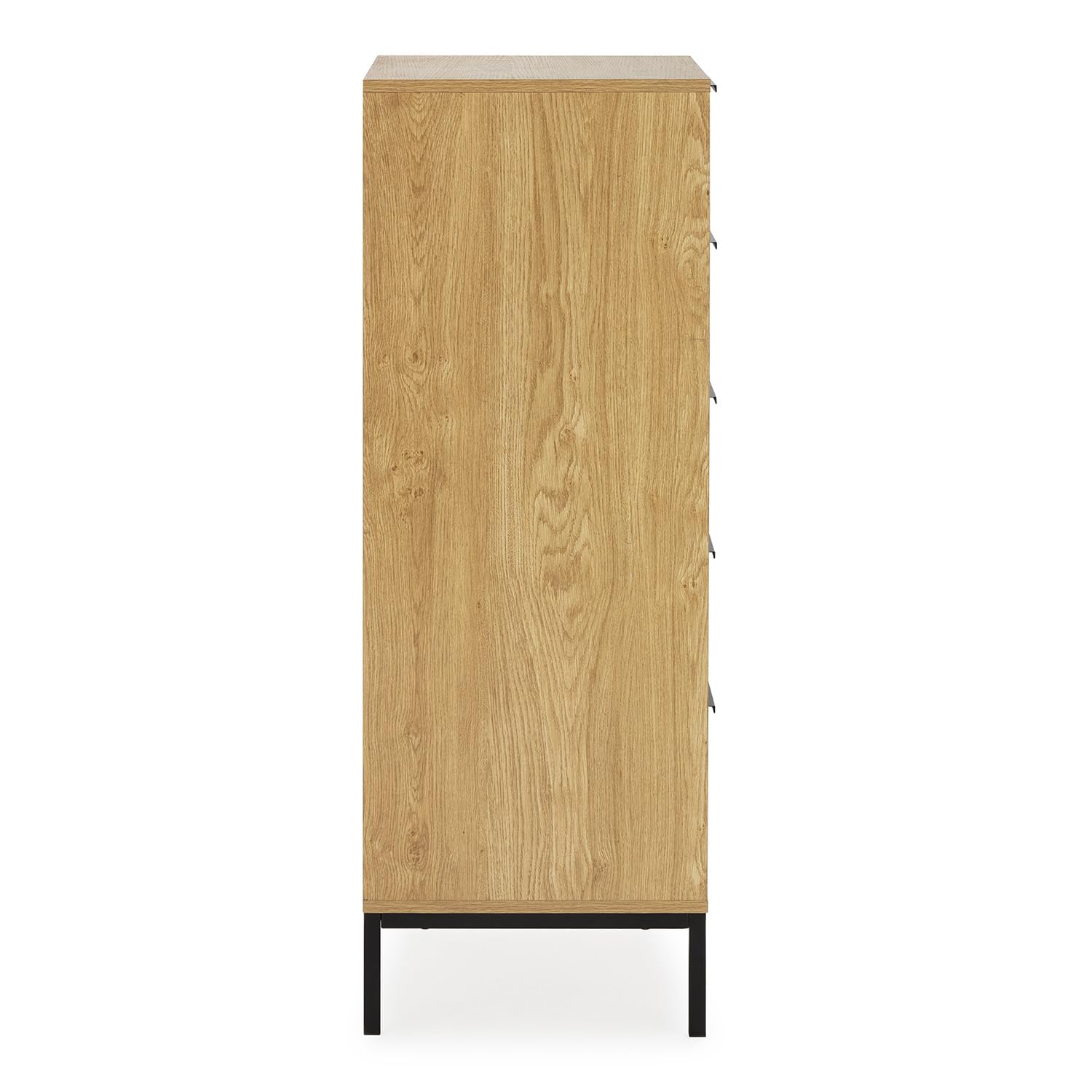 HOMN LIVING Cómoda Alta Mónica 5 cajones Color Madera, 50 cm (Ancho) 40 cm (Profundo) 115 cm (Altura)