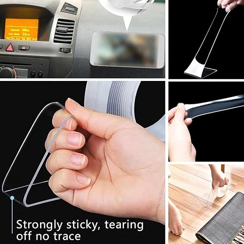 Miniatura 4 de TPALPKT Rollos de cinta adhesiva de doble cara para cocina baño impermeables reutilizables cintas adhesivas de pared sin marcas y multifuncionales