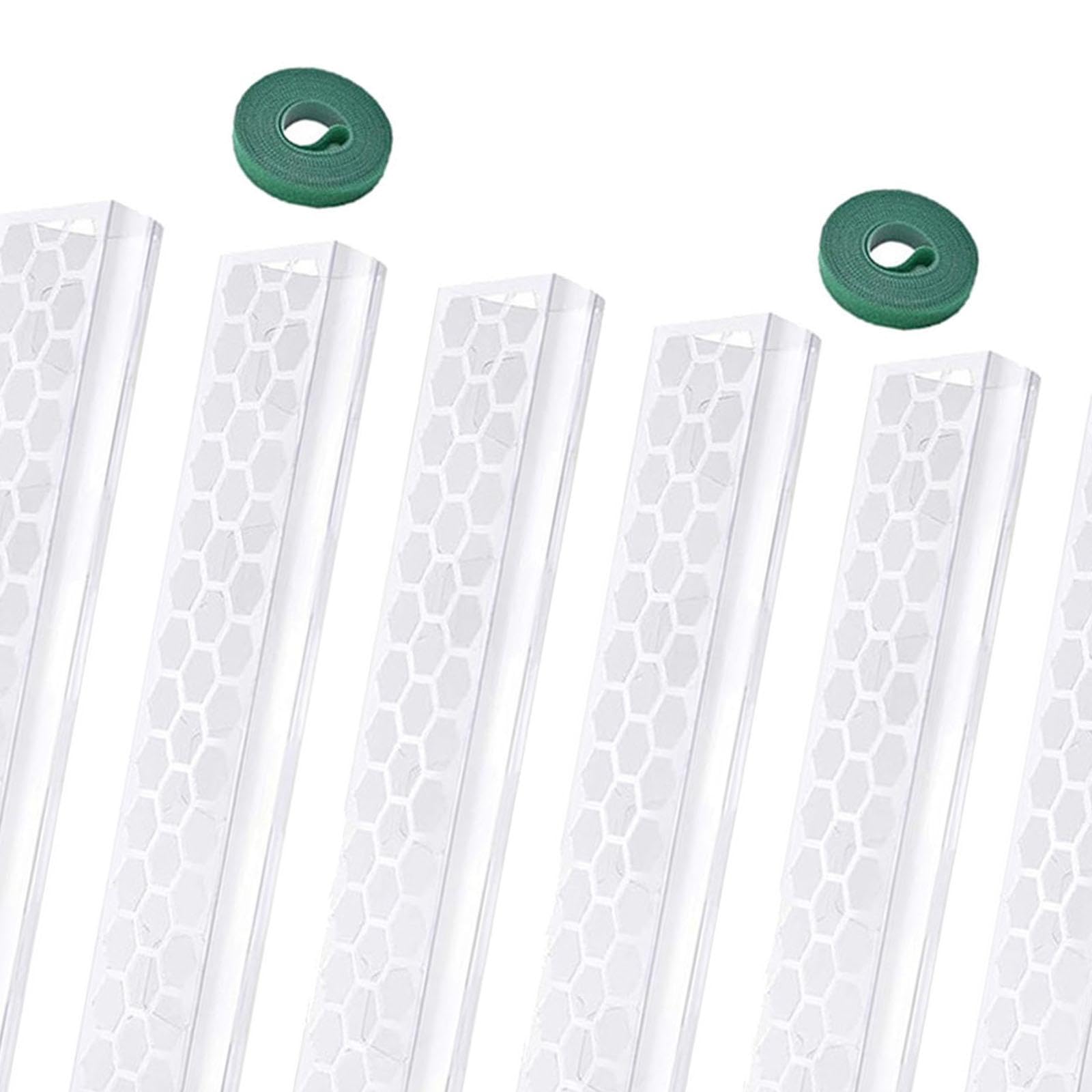 4 Pièces Tuteur Mousse pour Plantes Tiges Soutien Monstera Piquets de Croissance Montage Empilable Matériau Polypropylène Adapté à Plantes D'Intérieur, 6 Pièces