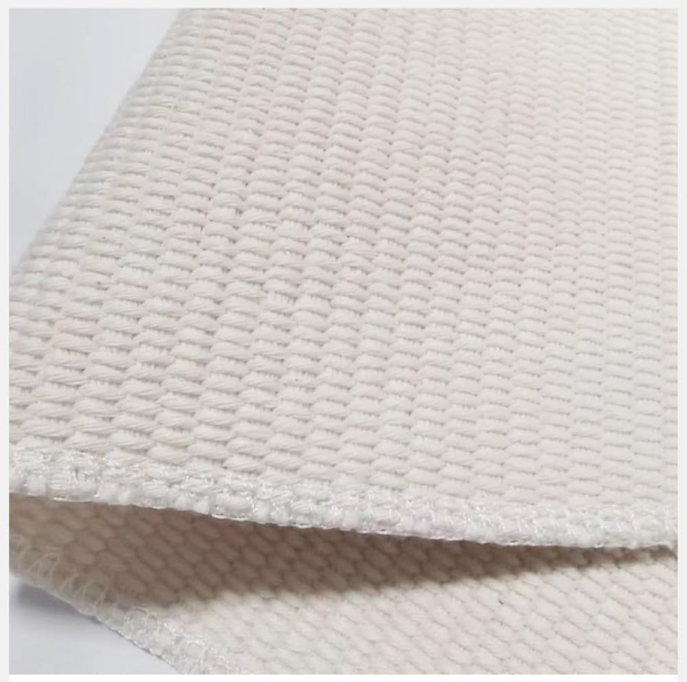 Aniyan Tapis bohème, en coton, lavable, avec glands, tapis tissé à la main, pliable, pour camping, extérieur, salon, chambre à coucher, cuisine, couloir, antidérapant à la main (style B)