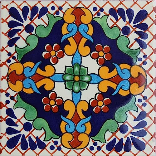 6x6 4 pcs Macotera Talavera Mexican Tile