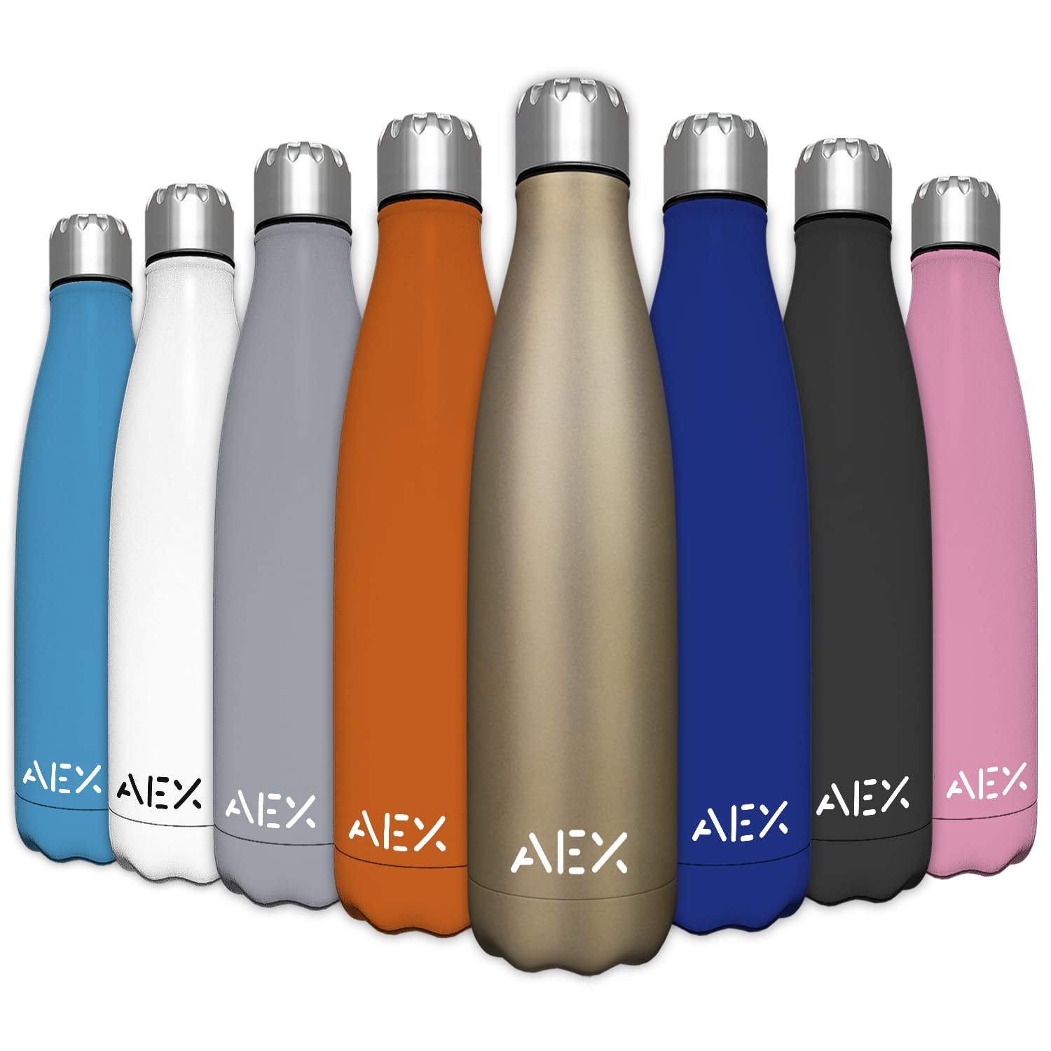 Bouteille d'eau en acier inoxydable sans BPA gourde isotherme sous vide en métal chaud froid 1L