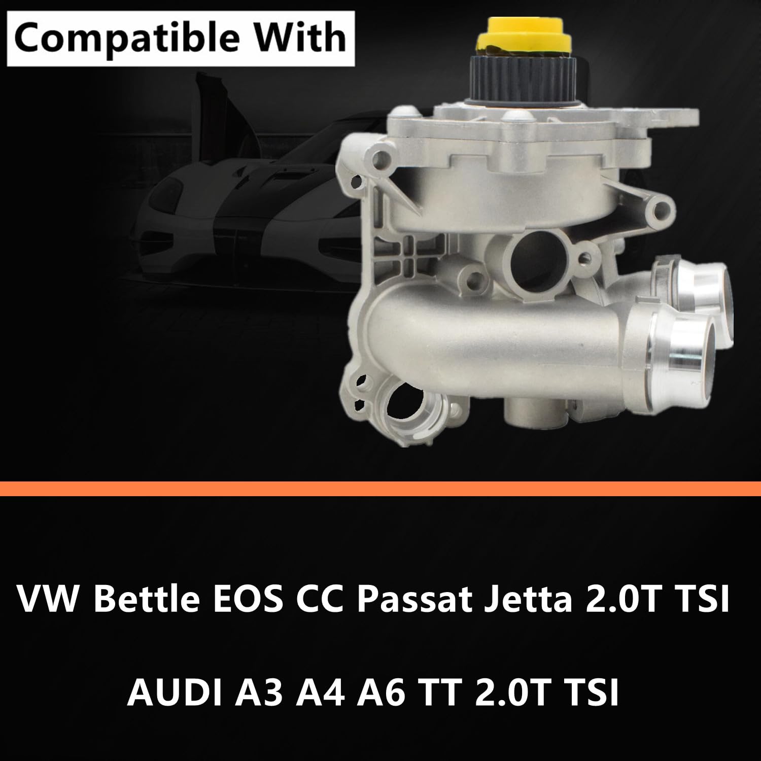 Bomba de Agua Refrigeración Juego de Reparación Con Junta compatible con VW Golf Jetta GLI GTI MK6 Passat B7 Tiguan CC Audi A3 A4 A5 Q3 Q5 06H121026AB 06H121026