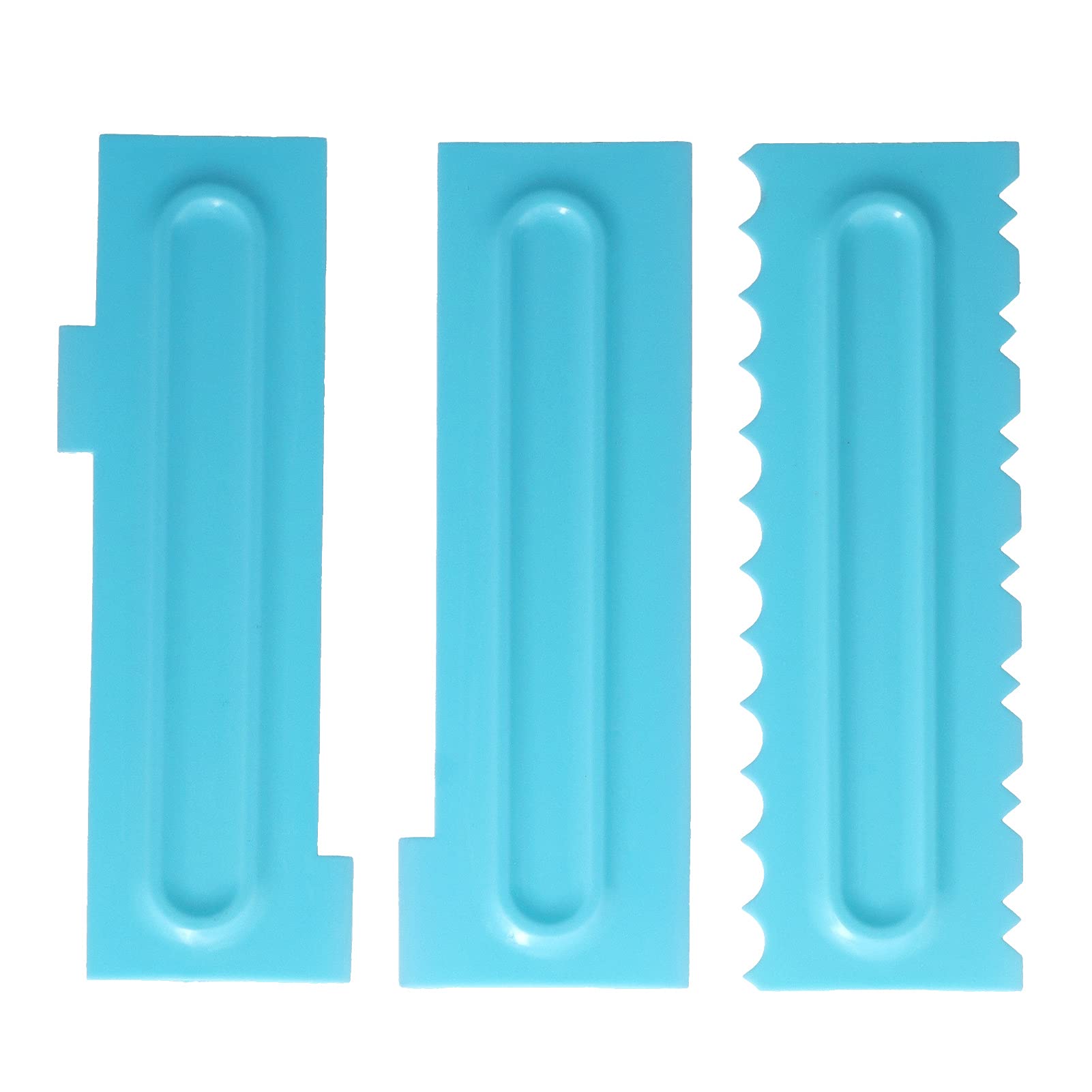 Raspador de pasteles más suave, peine para decorar pasteles, espátulas para glaseado de fondant, raspador más suave, herramienta para hornear pasteles(12pcs)