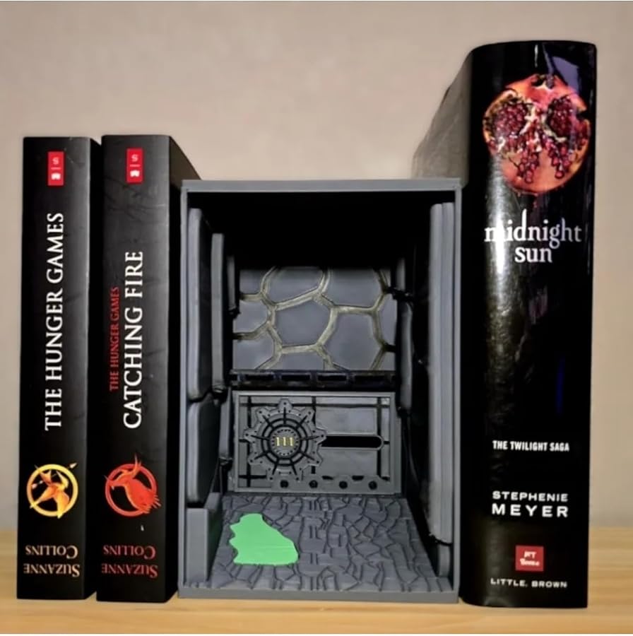 hivhestın Fallout Vault Book Nook - 3D Baskı Dekoratif Kitaplık Dekor…