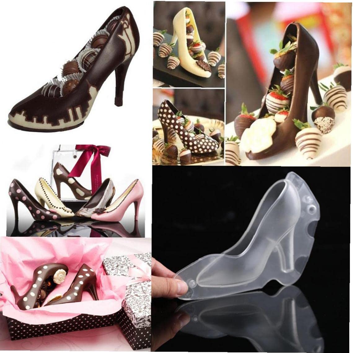 Amazon.co.jp: ハイヒール 靴 チョコレート型 3d プラスチック