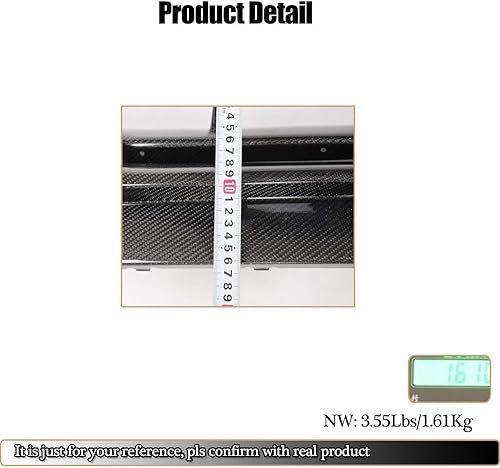 Miniatura 5 de Difusor de labios para parachoques trasero para Mercedes Benz Clase A W176 A200 A250 Sport A45 AMG Hatchback 2013-2018 Fibra de carbono CF