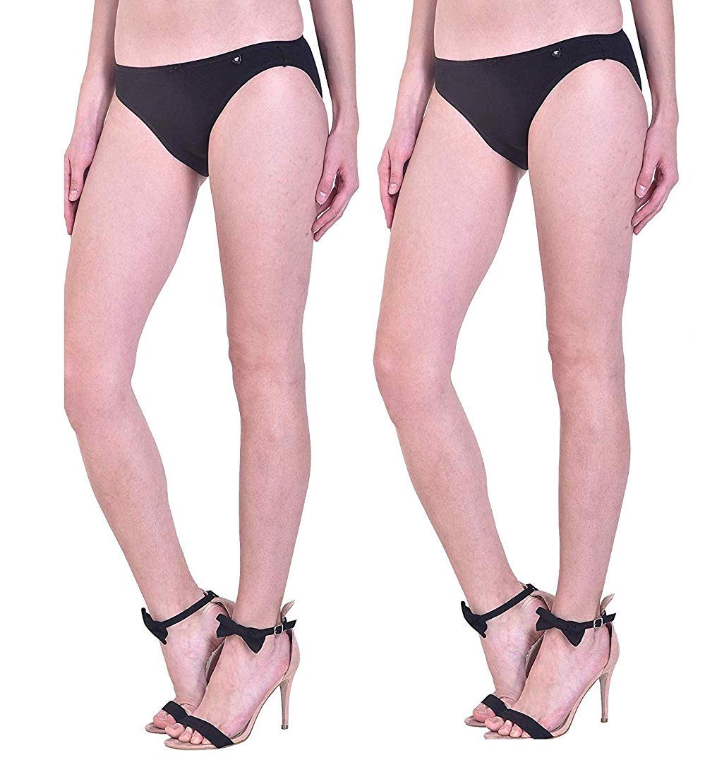 beguile Women Ultrasoft Cotton Stretchable Low Rise Bikini - Pack of 2-picture-43