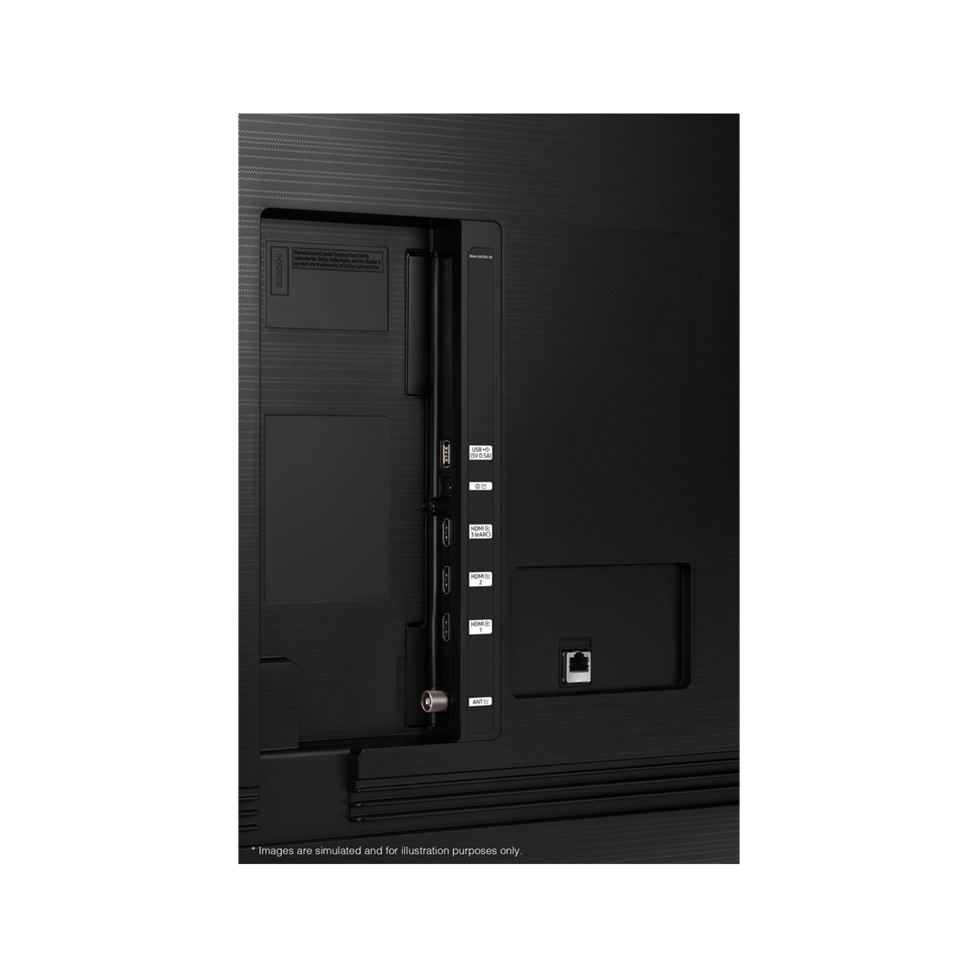 Samsung Crystal UHD UE43CU7170UXZT, Smart TV 43" Serie CU7000, Crystal UHD 4K, BLACK , 2023, DVB-T2