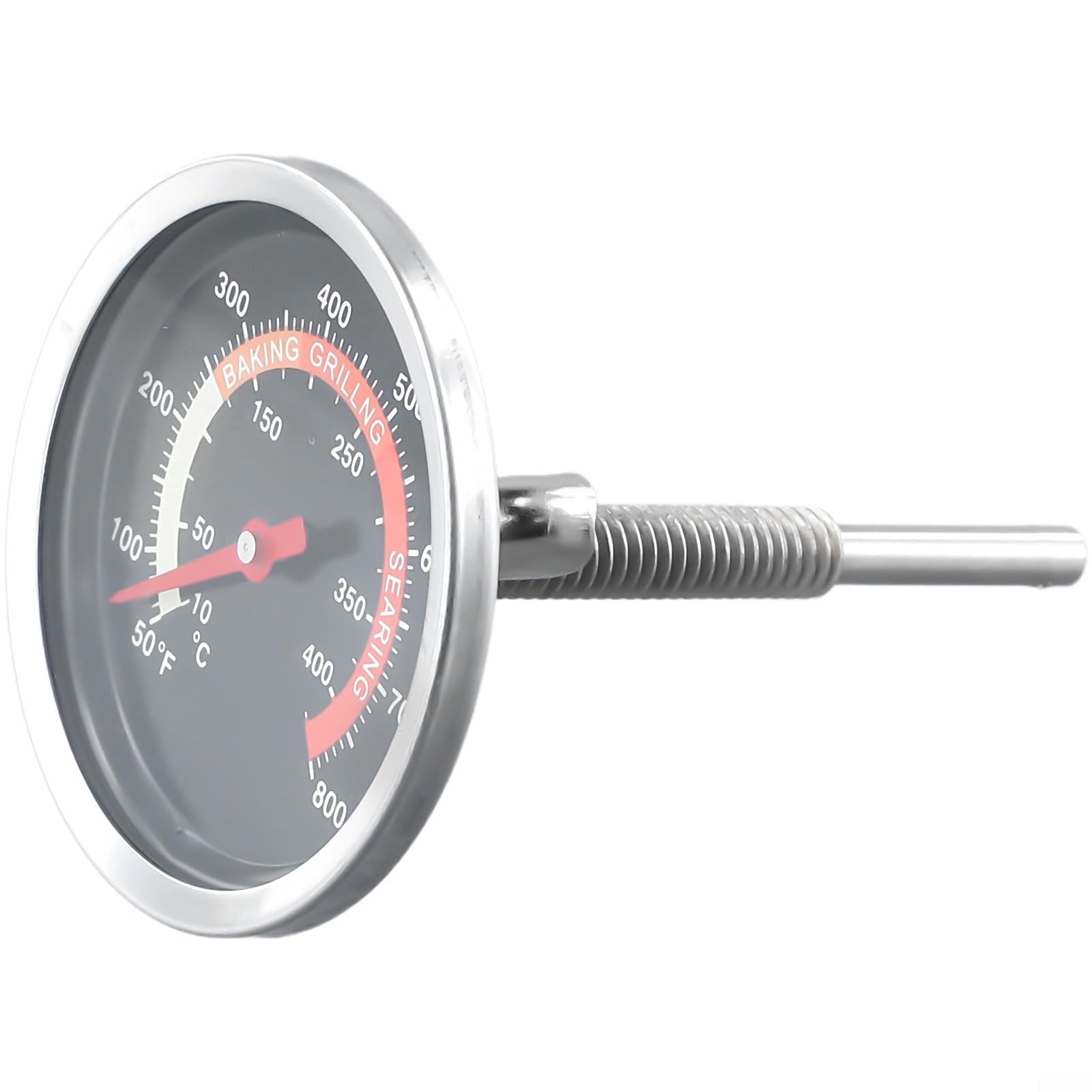 FUANA BBQ Thermometer 10-400C Stainless Steel Grill Temp Gauge for m10 Thread 60mm for dial for Outdoor Roasting Oven Accessories